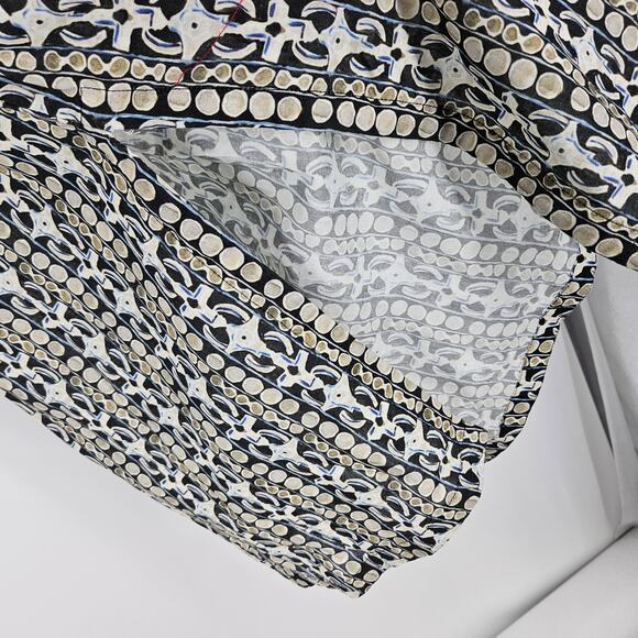 Kayseria Pret Shift Dress Black Green Floral 3/4 Sleeve Tunic Mini NWT Size 16 - Picture 4 of 7